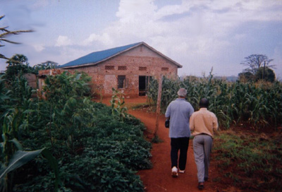 Typical urban church in Jinja. Note brick construction.